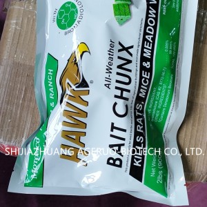 Bromadiolone Rodenticide 0.005% Block Bait Rat Poison