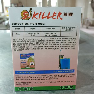 Wholesale Supplier Niclosamide 70% WP Molluscicide Powder Kinlling Pomacea